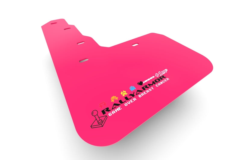 Rally Armor, Rally Armor 02-07 Subaru RS/2.5i/WRX/STI (06-07 Wagon Req. Front Flap Mod.) Pink Mud Flap BCE Logo | MF1-BCE22-PK-BLK